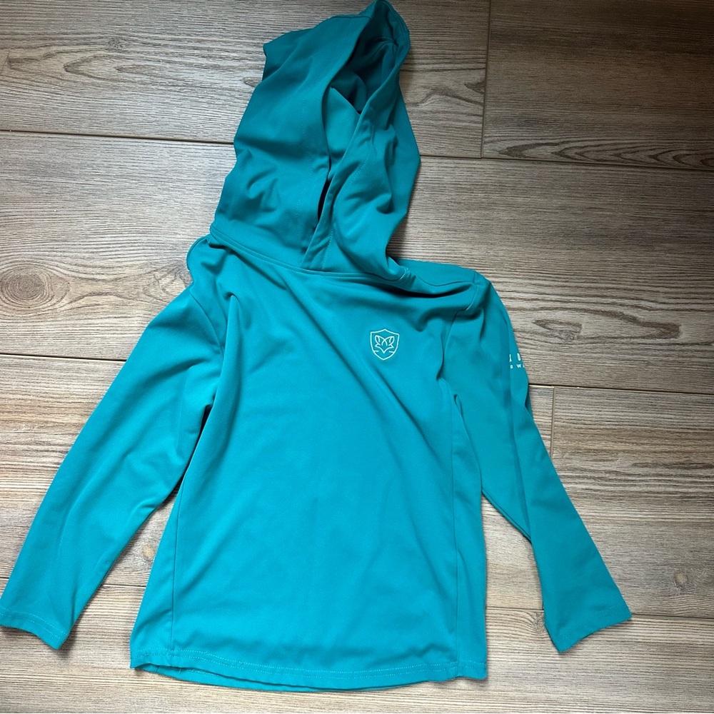 Foxden Fairways Teal Long Sleeve Hoodie